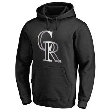 Colorado Rockies Platinum Collection Pullover Hoodie Black