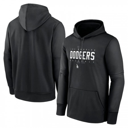 Men's Los Angeles Dodgers Black Pregame Performance Pullover Hoodie