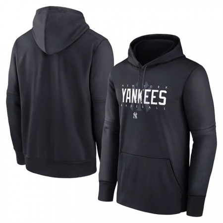 Men's New York Yankees Navy Pregame Performance Pullover Hoodie