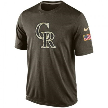 Men's Colorado Rockies Salute To Service Nike Dri-FiT T-Shirt