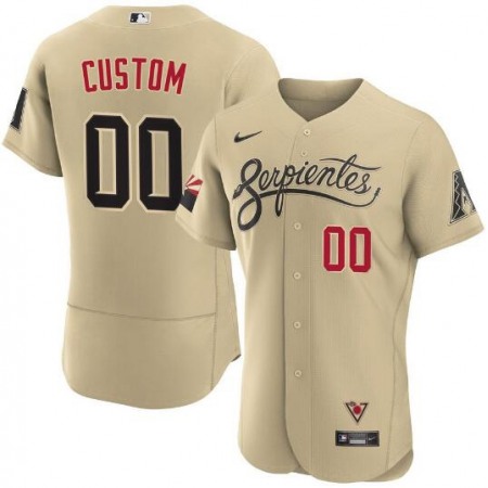 Men's Arizona Diamondbacks Customized 2021 Gold City Connect Flex Base Jersey