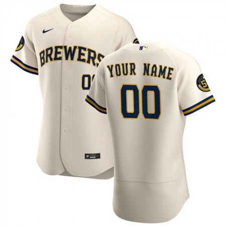 Men's Milwaukee Brewers Customized Stitched MLB Jersey