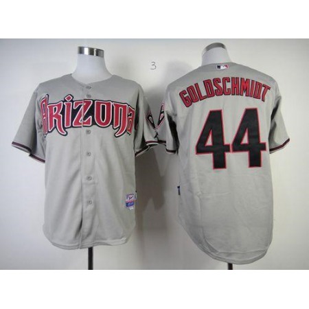 Diamondbacks #44 Paul Goldschmidt Grey Cool Base Stitched MLB Jersey