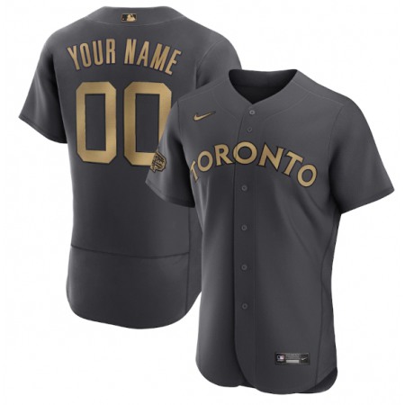 Men's Toronto Blue Jays ACTIVE Player Custom 2022 All-Star Charcoal Flex Base Stitched MLB Jersey