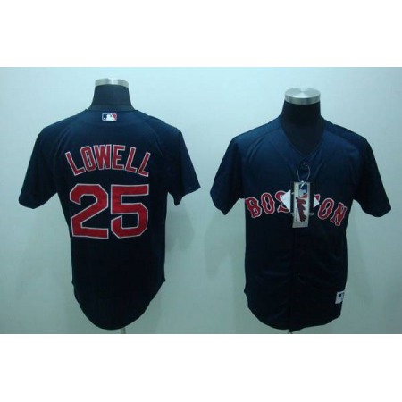 Red Sox #25 Mike Lowell Stitched Dark Blue MLB Jersey