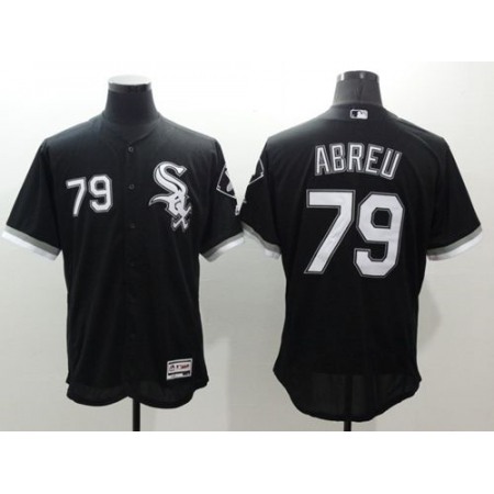 White Sox #79 Jose Abreu Black Flexbase Authentic Collection Stitched MLB Jersey