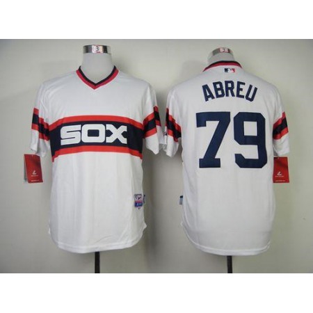 White Sox #79 Jose Abreu White Alternate Home Cool Base Stitched MLB Jersey