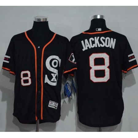 White Sox #8 Bo Jackson Black New Cool Base Stitched MLB Jersey