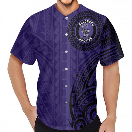 Men's Colorado Rockies Purple Baseball Jersey