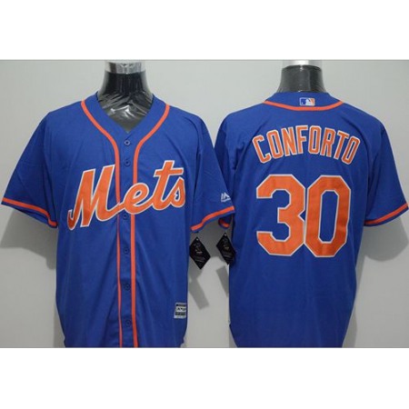 Mets #30 Michael Conforto Blue New Cool Base Alternate Home Stitched MLB Jersey