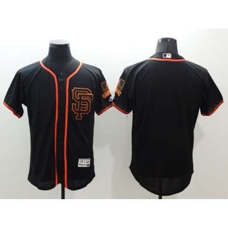 Giants Blank Black Flexbase Authentic Collection Alternate Stitched MLB Jersey