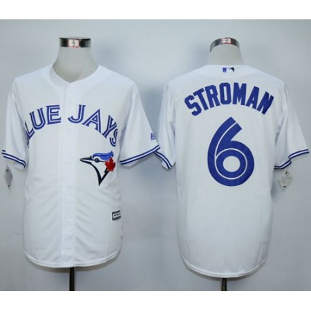 Blue Jays #6 Marcus Stroman White New Cool Base Stitched MLB Jersey