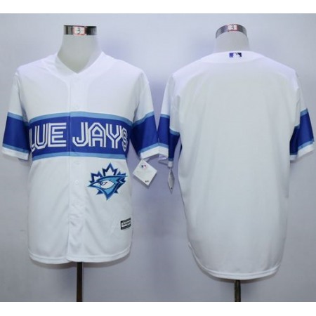 Blue Jays Blank White Exclusive New Cool Base Stitched MLB Jersey