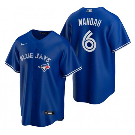 Men's Toronto Blue Jays #6 Alek Manoah Royal Cool Base Stitched Jersey