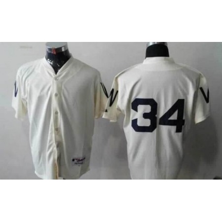 Nationals #34 Bryce Harper Cream 1924 Turn Back The Clock Stitched MLB Jersey