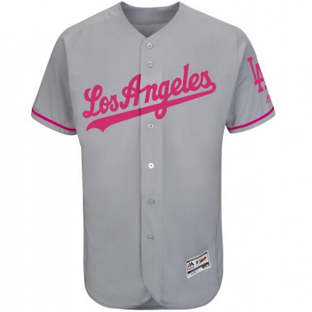 Women's Los Angeles Dodgers Blank Grey Stitched Baseball Jersey(Run Small)