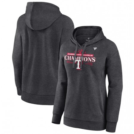 Women's Texas Rangers 2023 Heather Charcoal Champions Locker Room Pullover Hoodie(Run Small)