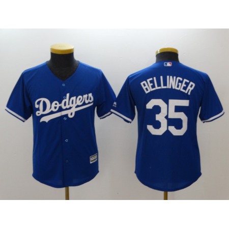 Youth Los Angeles Dodgers #35 Cody Bellinger Blue Cool Base Stitched MLB Jersey