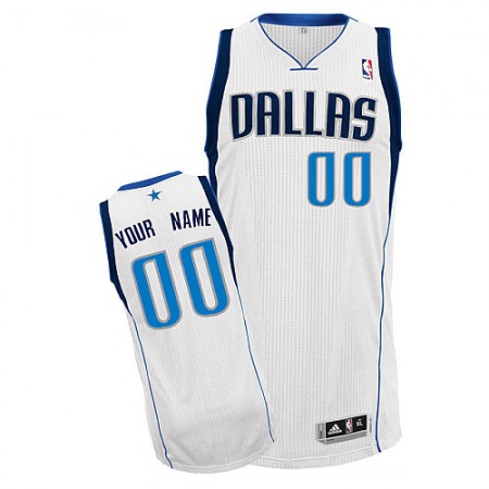 Mavericks Personalized Authentic White NBA Jersey