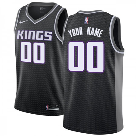 Men's Sacramento Kings Black Customized Stitched NBA Jersey