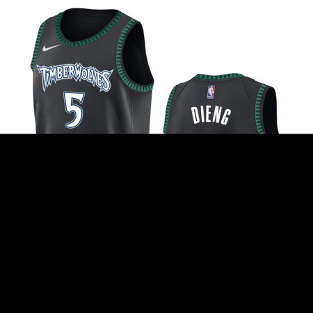 Men's Minnesota Timberwolves #5 Gorgui Dieng Black Classic Swingman Stitched Jersey