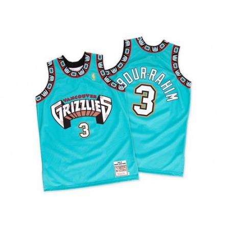 Grizzlies #3 Shareef Abdur-Rahim Green Hardwood Classics Throwback Stitched NBA Jersey