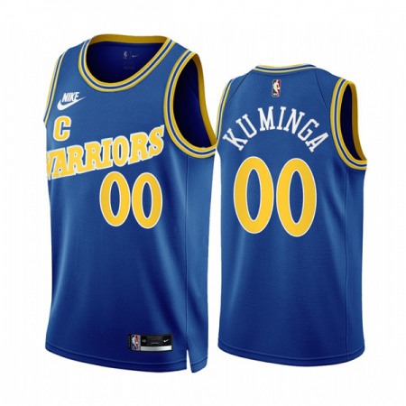 Men's Golden State Warriors #00 Jonathan Kuminga 2022/23 Royal Classic Edition Stitched Basketball Jersey