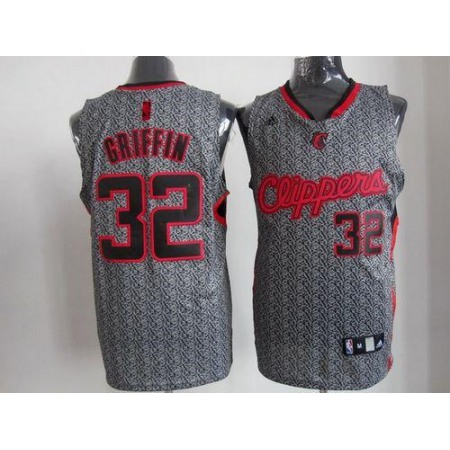 Clippers #32 Blake Griffin Grey Static Fashion Stitched NBA Jersey