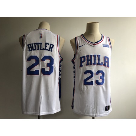 Men's Philadelphia 76ers #23 Jimmy Butler White Icon Edition Swingman Stitched NBA Jersey