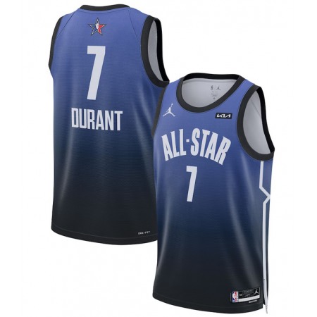 Men's 2023 All-Star #7 Kevin Durant Blue Game Swingman Stitched Basketball Jersey