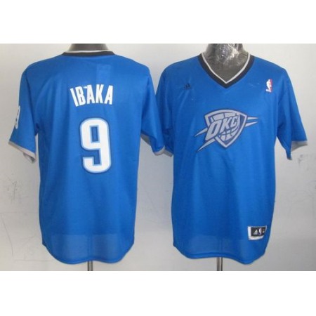 Thunder #9 Serge Ibaka Blue 2013 Christmas Day Swingman Stitched NBA Jersey