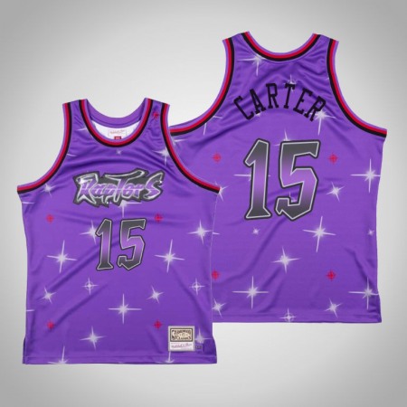 Men's Toronto Raptors #15 Vince Carter Purple Swingman Classic Airbrush Stitched Jersey