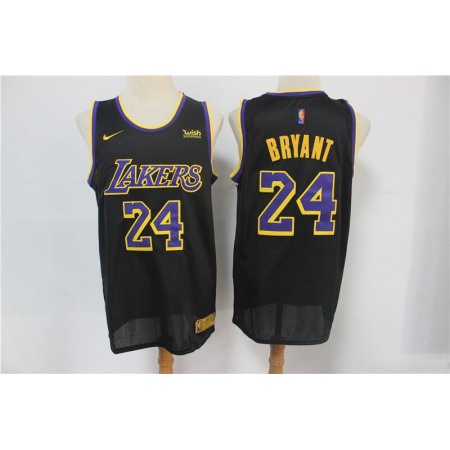 Men's Los Angeles Lakers #24 Kobe Bryant Black Stitched NBA Jersey