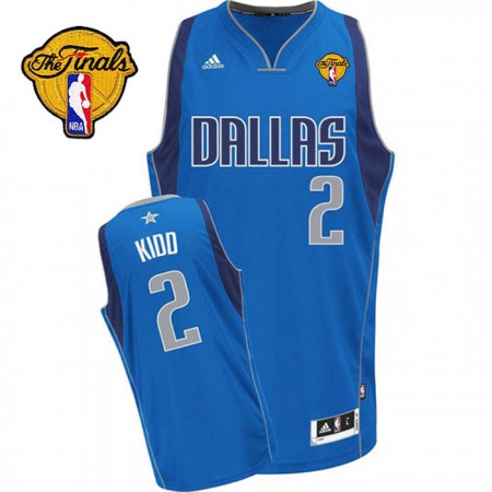 Mavericks 2011 Finals Patch #2 Jason Kidd Revolution 30 Blue Stitched NBA Jersey