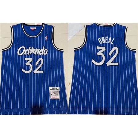 Men's Orlando Magic #32 Shaquille O'Neal Blue Stitched Jersey