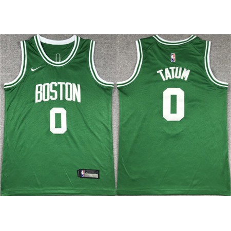 Men's Boston Celtics #0 Jayson Tatum Green Stitched Basketball Jersey