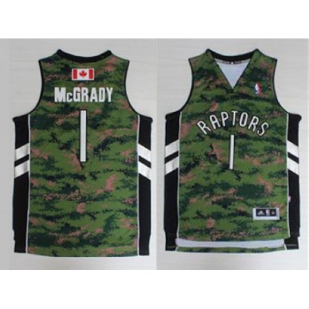 Raptors #1 Tracy Mcgrady Camo Pride Stitched NBA Jersey