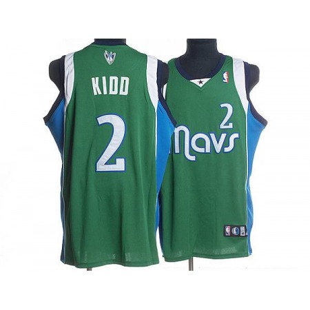 Mavericks #2 Jason Kidd Stitched NBA Green Jersey