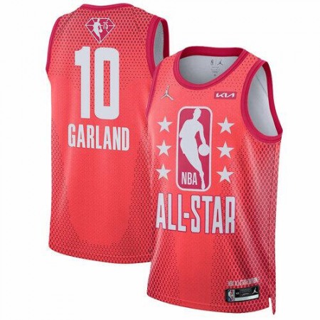 Men's 2022 All-Star #10 Darius Garland Maroon Stitched Jersey