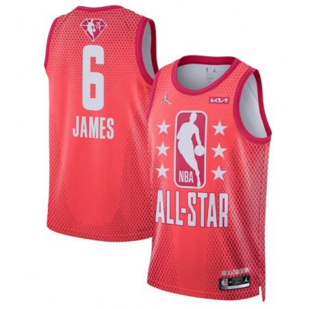 Men's 2022 All-Star #6 LeBron James Maroon Stitched Basketball Jersey