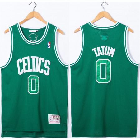 Men's Boston Celtics #0 Jayson Tatum Green Stitched Jersey