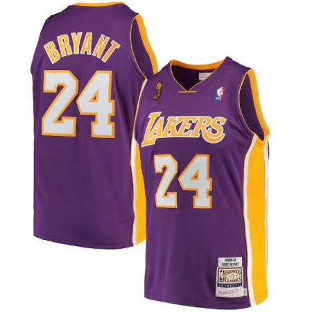 Los Angeles Lakers #24 Kobe Bryant Purple 2008-09 Stitched NBA Jersey