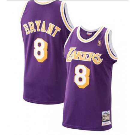 Men's Los Angeles Lakers #8 Kobe Bryant Purple Stitched NBA Jersey