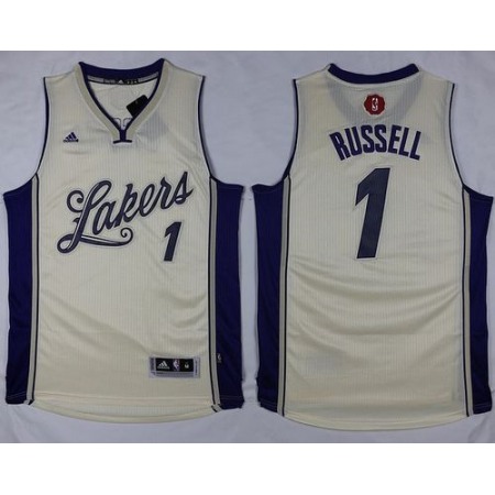 Lakers #1 D'Angelo Russell White 2015-2016 Christmas Day Stitched NBA Jersey