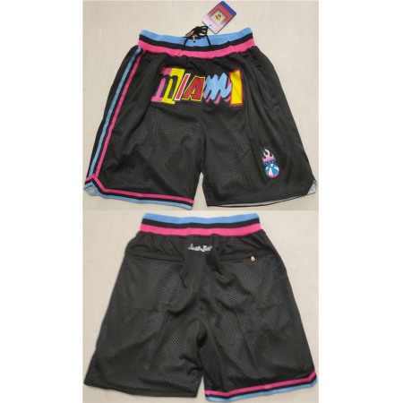 Men's Miami Heat Black Shorts (Run Small)