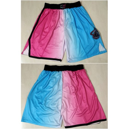 Men's Miami Heat Blue/Pink Shorts (Run Small)