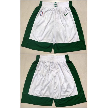 Men's Boston Celtics White/Green Shorts (Run Small)