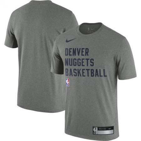 Men's Denver Nuggets Heather Gray 2023/24 Sideline Legend Performance Practice T-Shirt