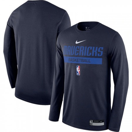 Men's Dallas Mavericks Navy 2022/23 Legend On-Court Practice Performance Long Sleeve T-Shirt