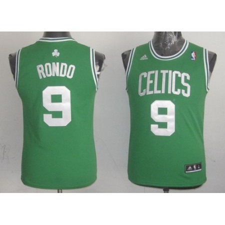 Celtics #9 Rajon Rondo Green Stitched Youth NBA Jersey